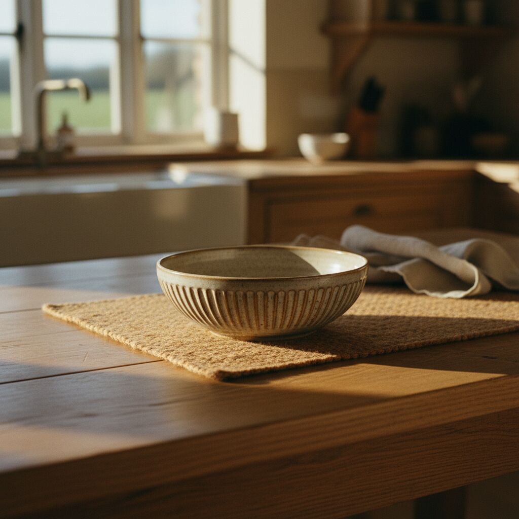 Ridge Stoneware Bowl
